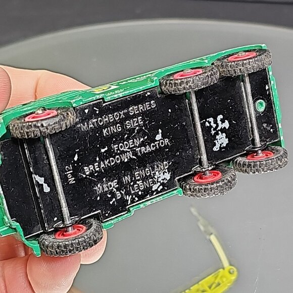 Matchbox '60s K-12-A2 King Size Heavy Wrecker Tow Truck Vintage Diecast No 12 UK - Picture 7 of 9